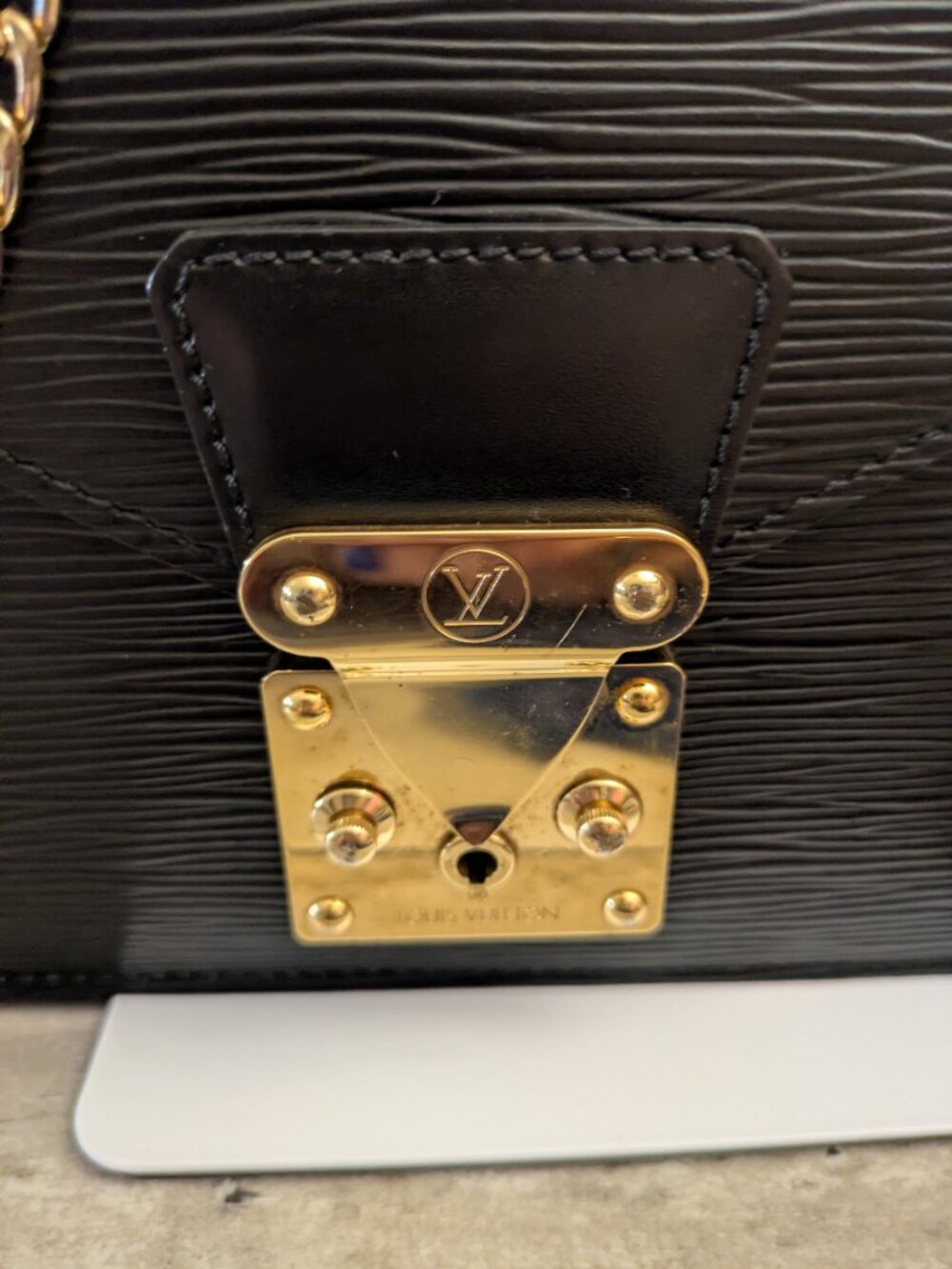 Authentic Louis Vuitton Epi Sellier Pochette Clutch Shoulder Bag Vintage - Picture 5 of 17